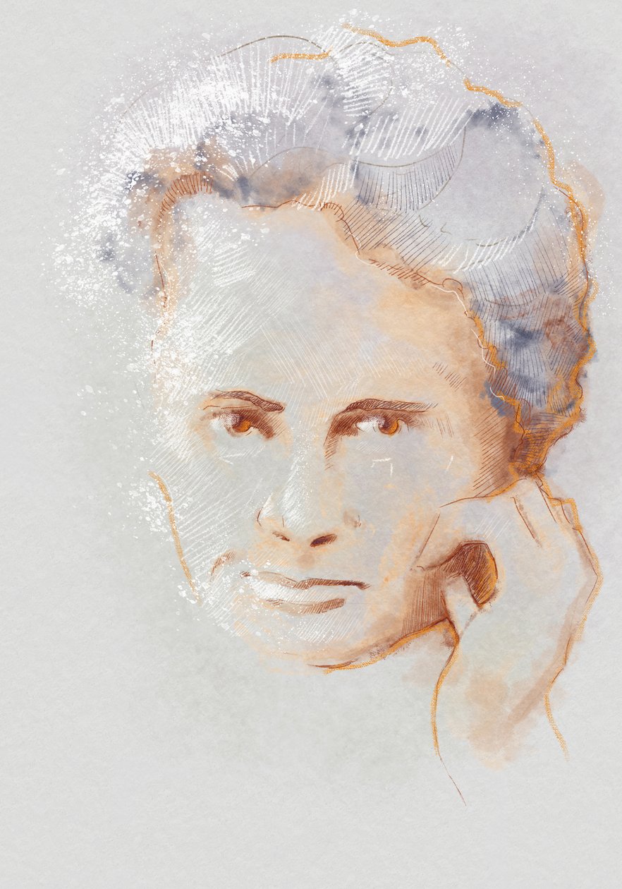 Marie Sklodowska Curie, 2023 (illustration) af Alessandro Lonati