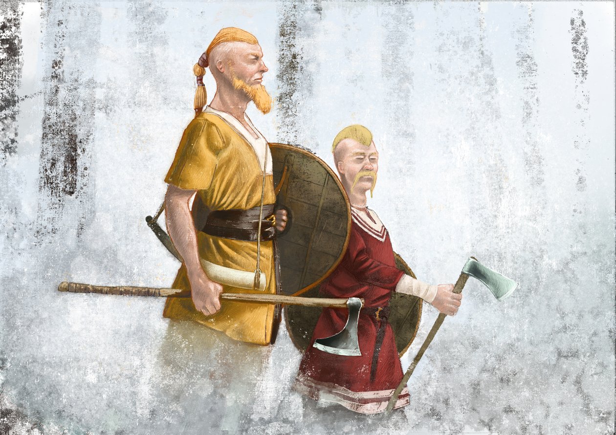 Vikinger i tågeskoven af Alessandro Lonati