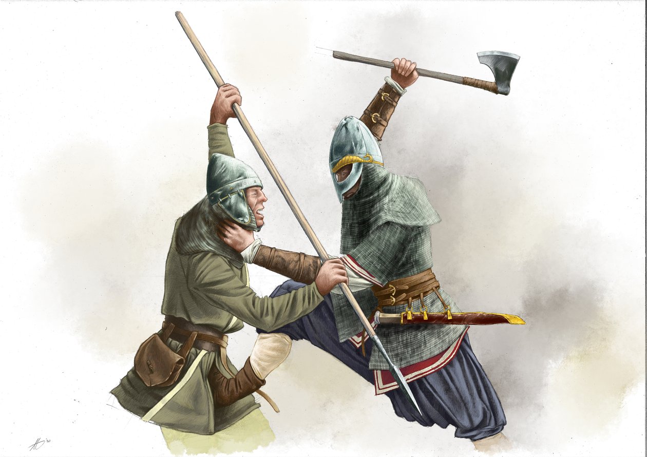 Vikingernes krigerkamp af Alessandro Lonati