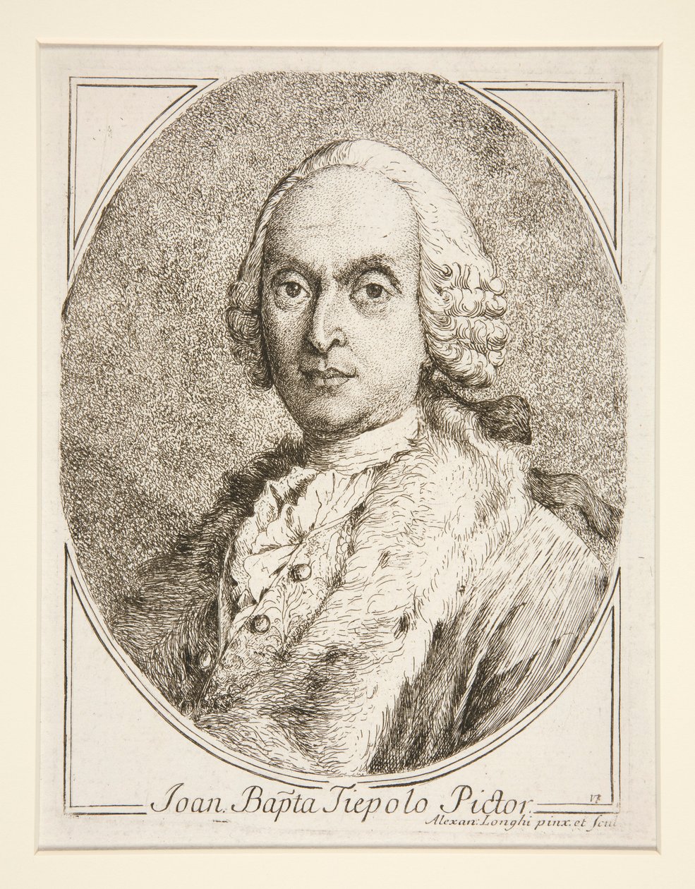 Portræt af G.B. Tiepolo af Alessandro Longhi