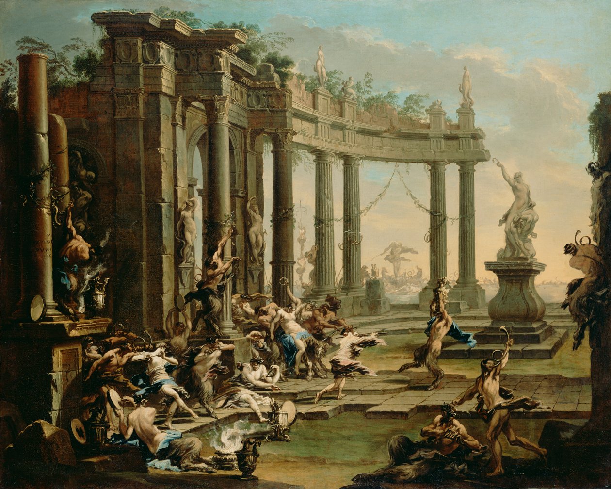 Bachnale, s.1720-30 af Alessandro Magnasco