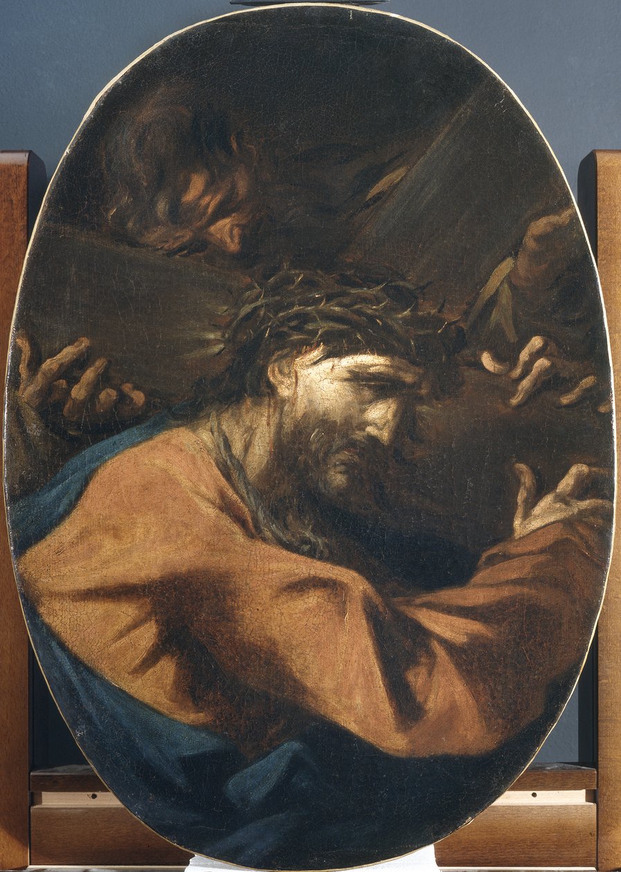 Kristus bærer korset af Alessandro Magnasco