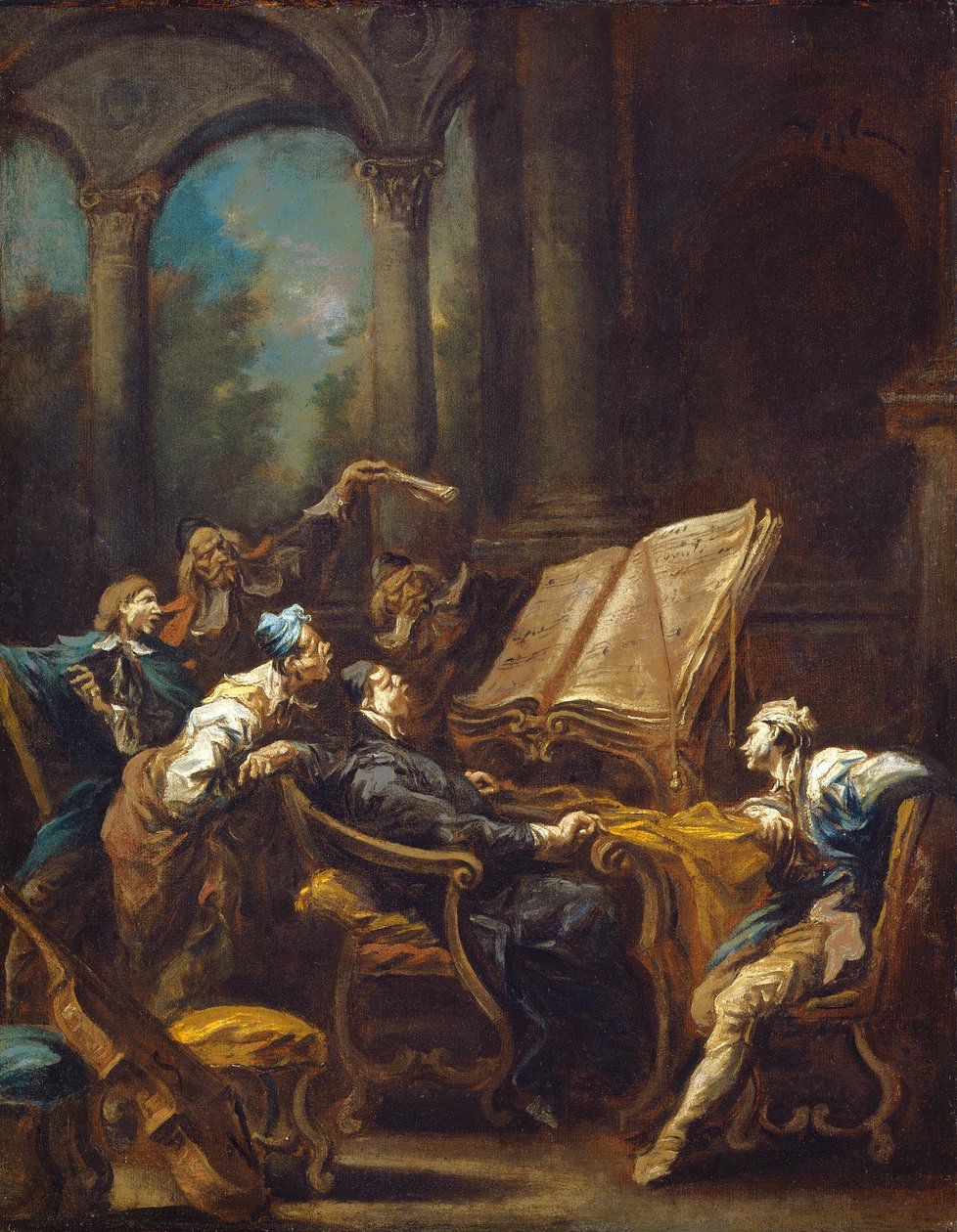 Koristerne, ca. 17401745. af Alessandro Magnasco