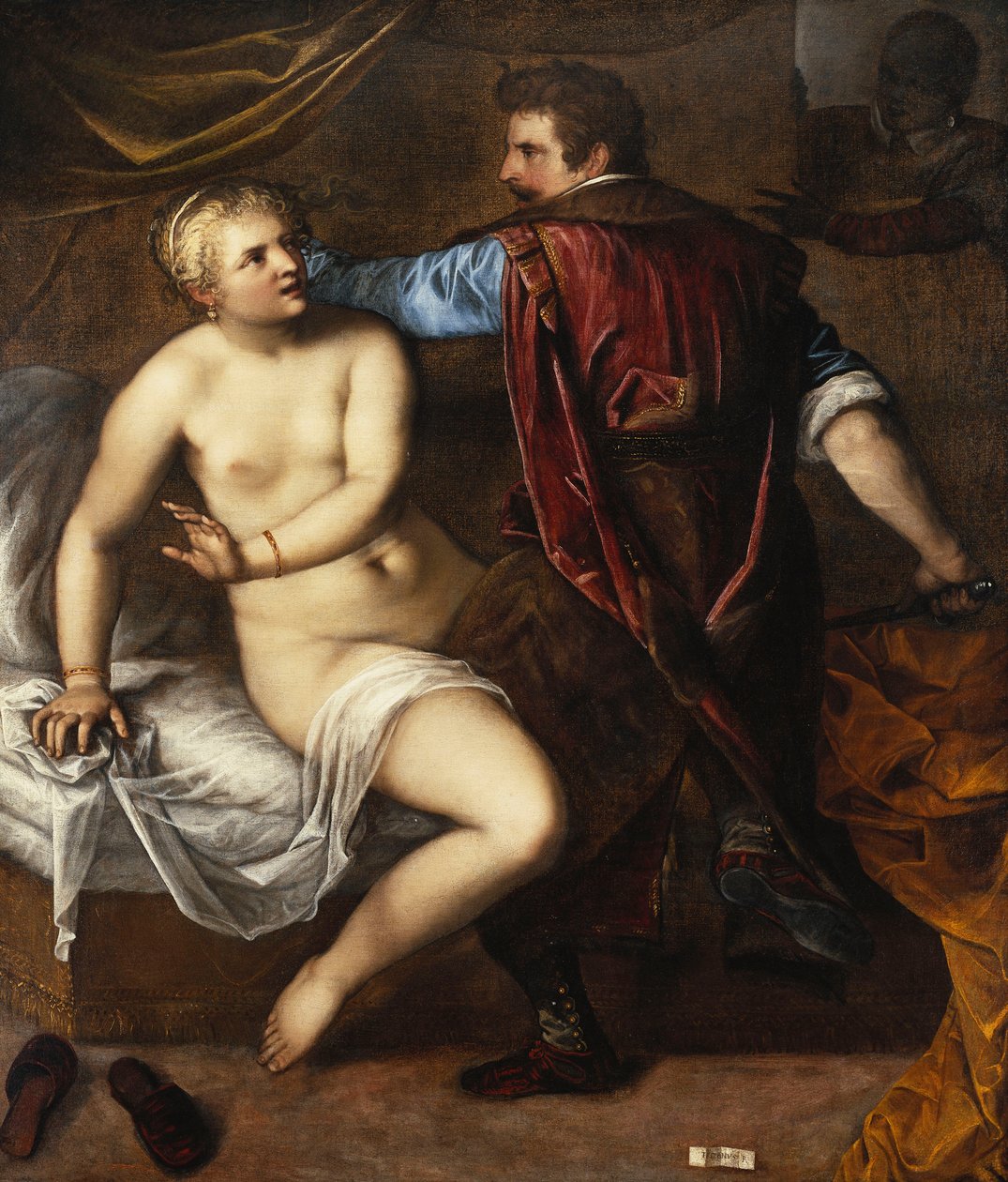 Voldtægten af Lucretia, af Alessandro Varotari