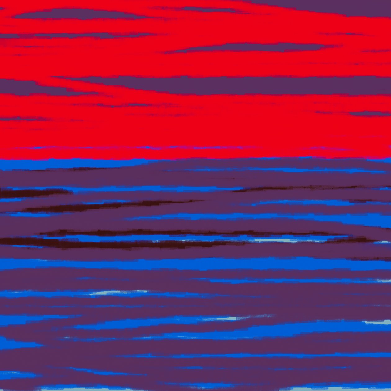 Solnedgang ved Sortehavet, 2015, af Alex Caminker