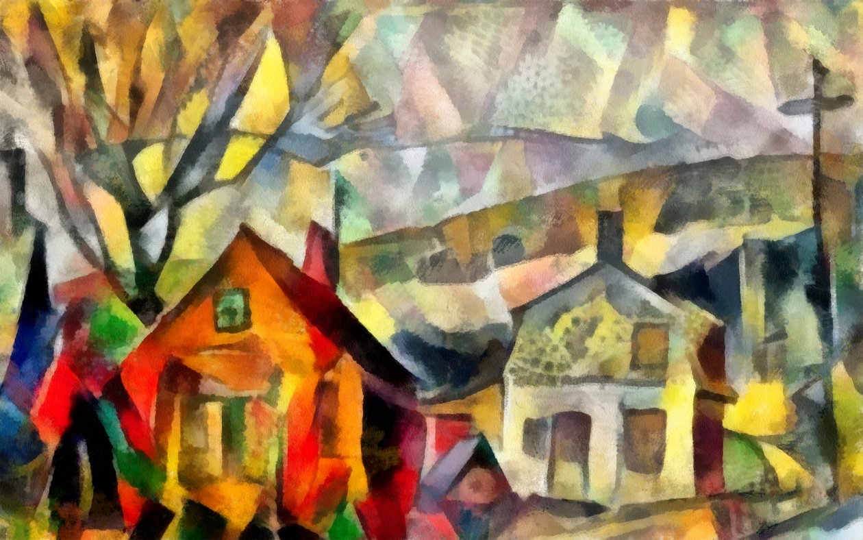 efterårslandskab #2,2017, af Alex Caminker