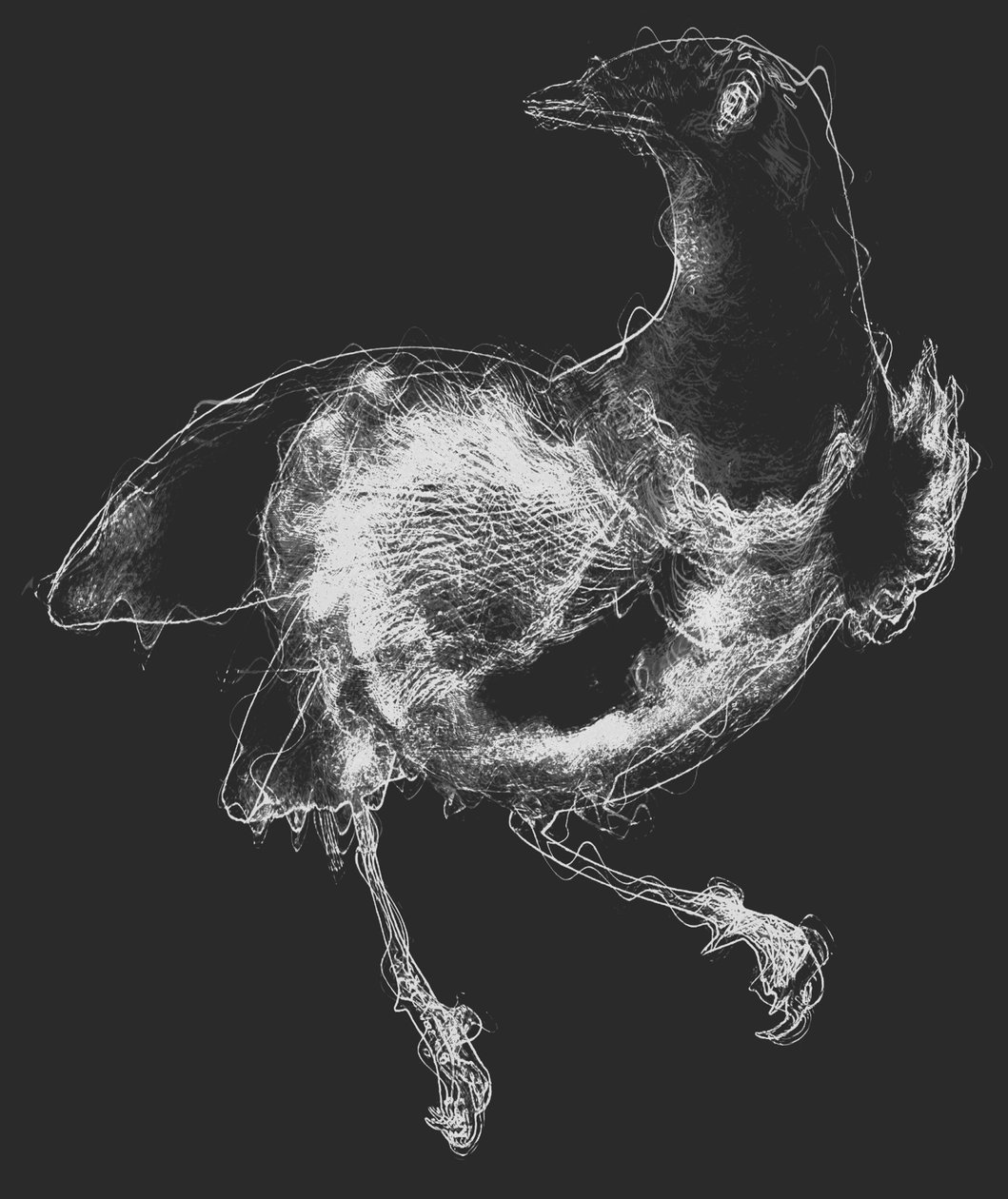 Bird III, 2020 (blandet medier) af Alex Caminker