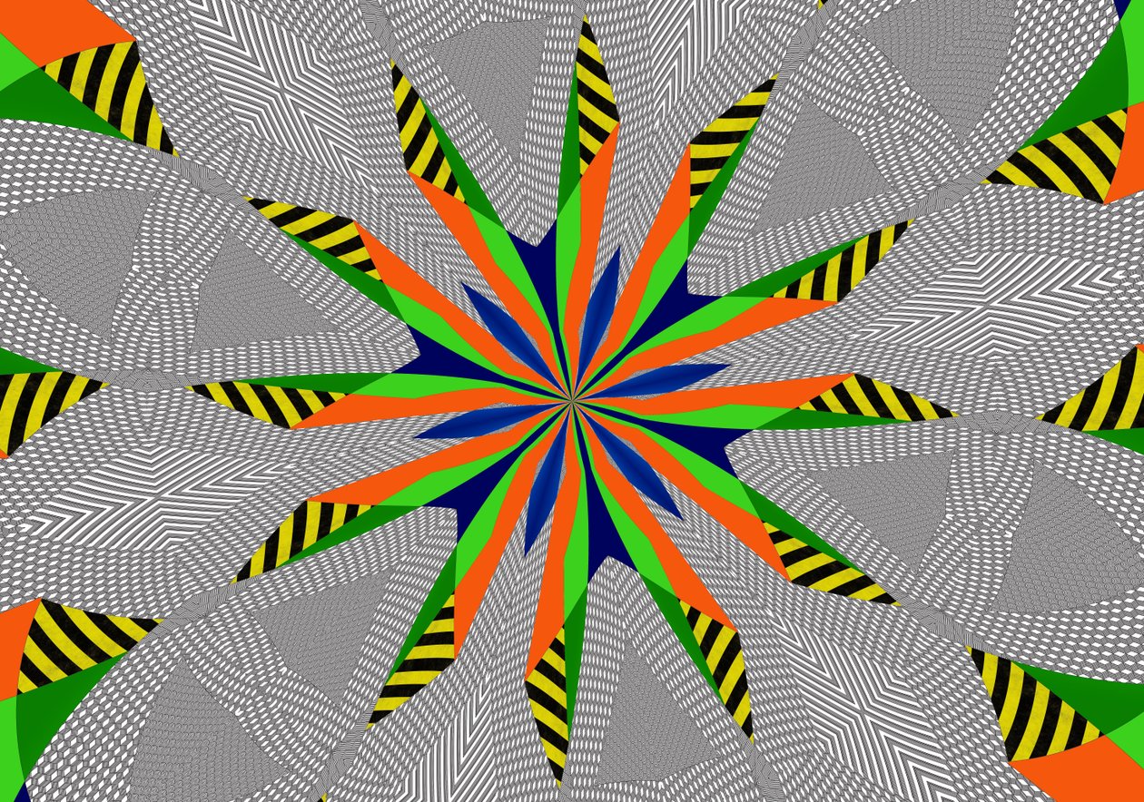 Clover, 2019, (blandet medier) af Alex Caminker