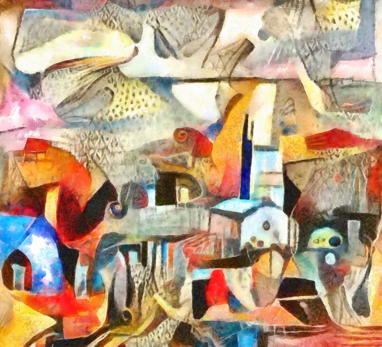 Skitse #1,2017,(blandet medier) af Alex Caminker