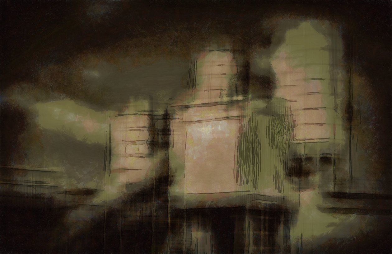 Uden titel, 2019, (blandet medier) af Alex Caminker
