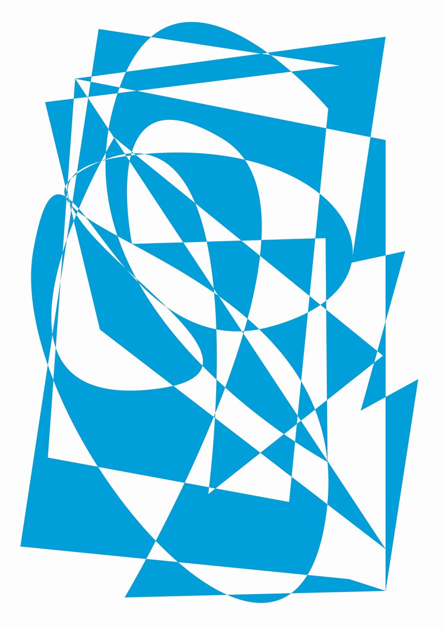 blå, 2018, (blandet medier) af Alex Caminker