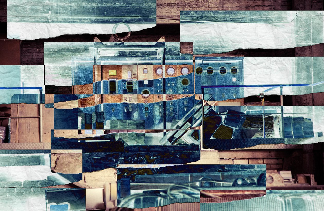 mursten, 2019, (collage) af Alex Caminker