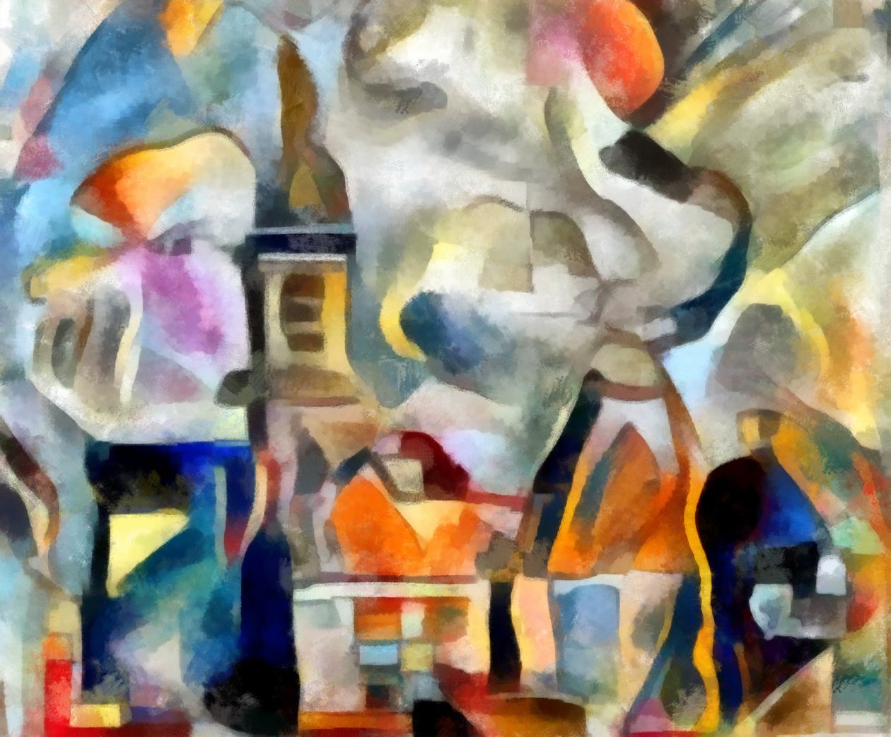 kirke, 2017, (blandet medier) af Alex Caminker