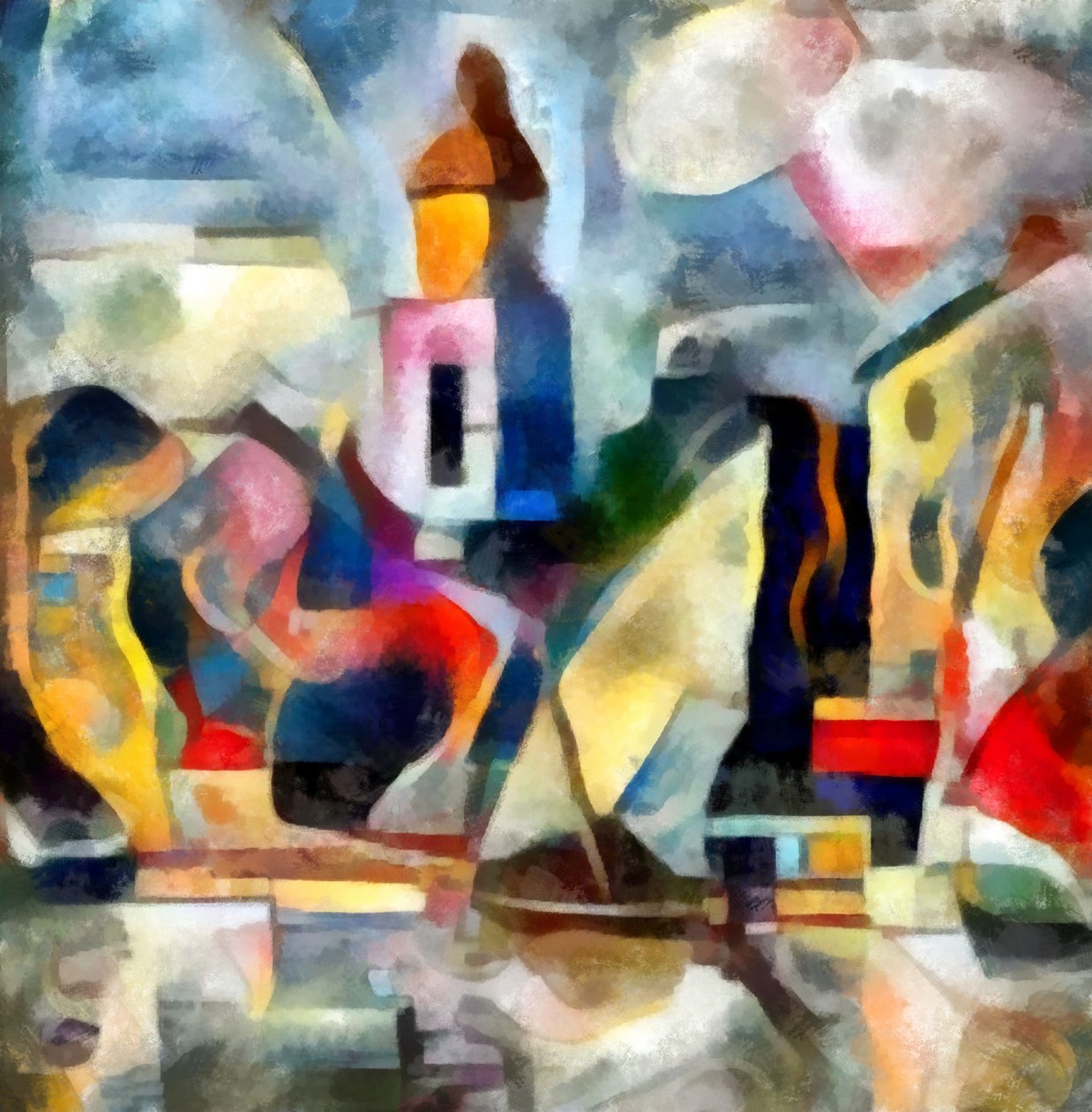 kirke i bakkerne, 2017, (blandet medier) af Alex Caminker