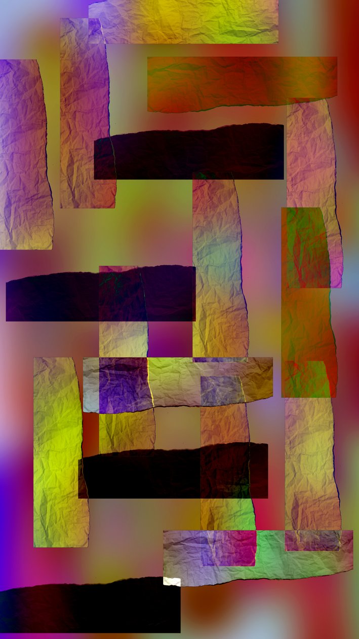 etude #12,2019,(blandet medier) af Alex Caminker
