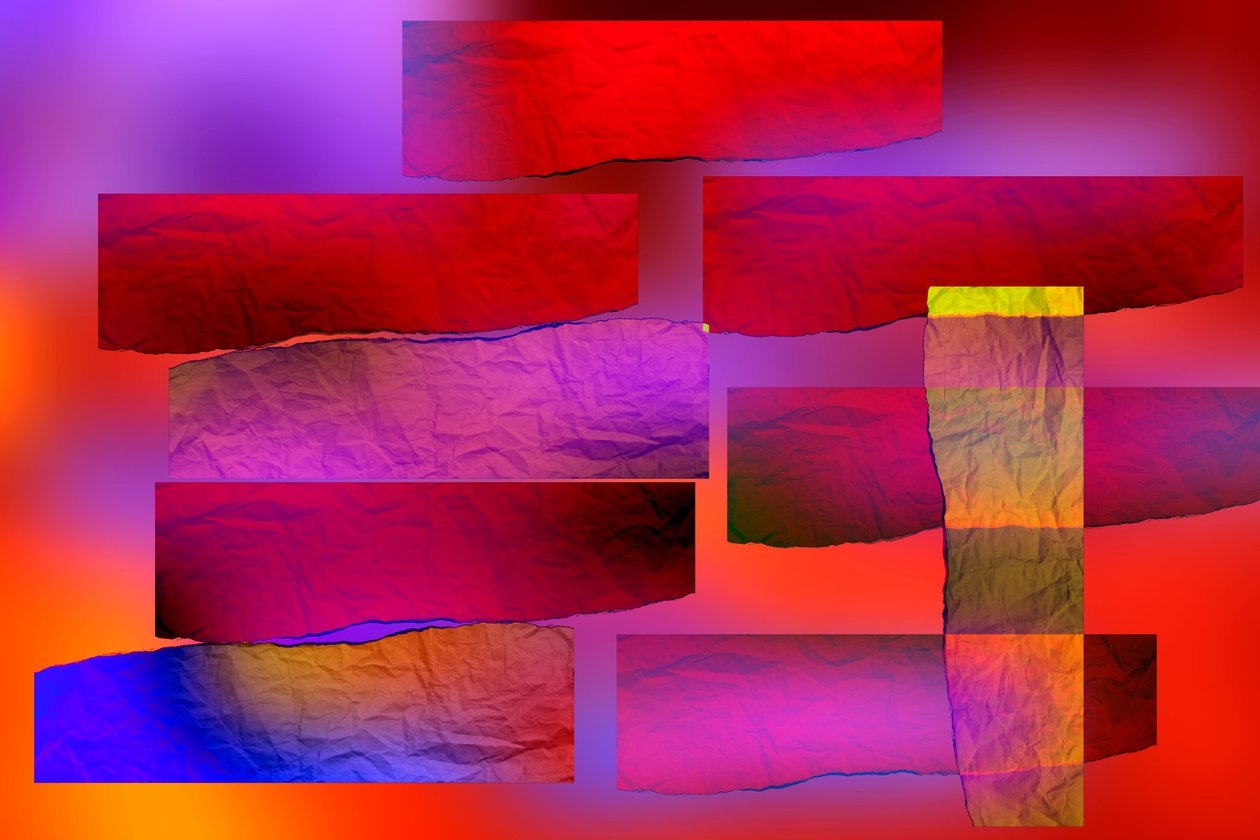 etude #13,2019,(blandet medier) af Alex Caminker