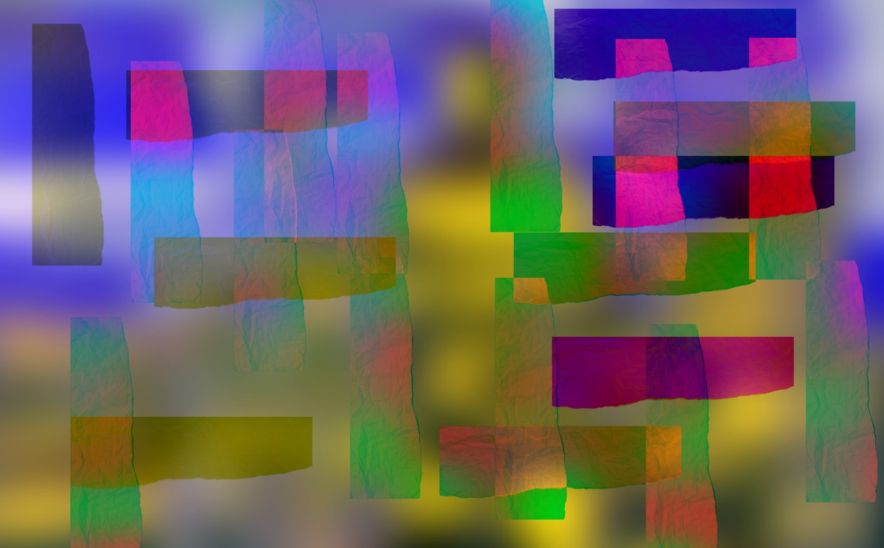 etude #15,2019,(blandet medier) af Alex Caminker