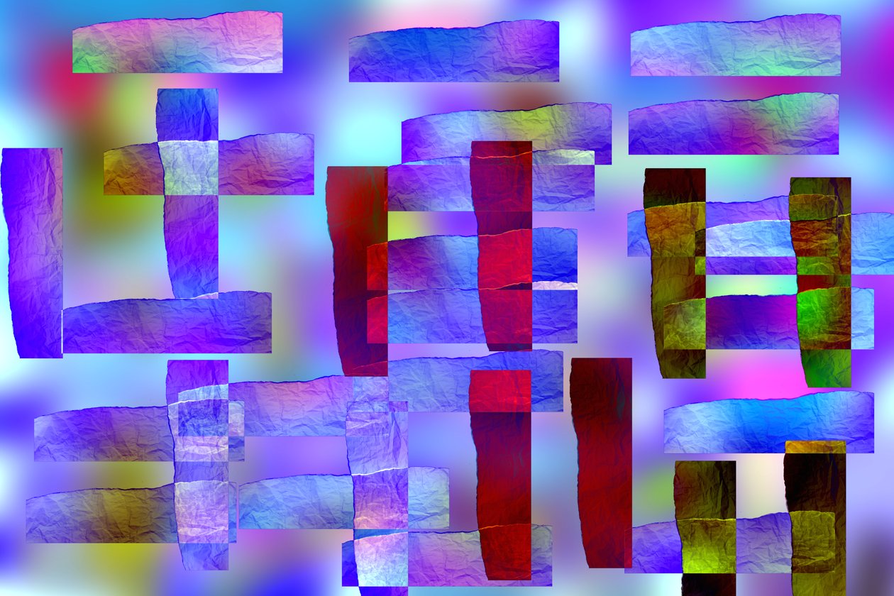 etude #16,2019,(blandet medier) af Alex Caminker