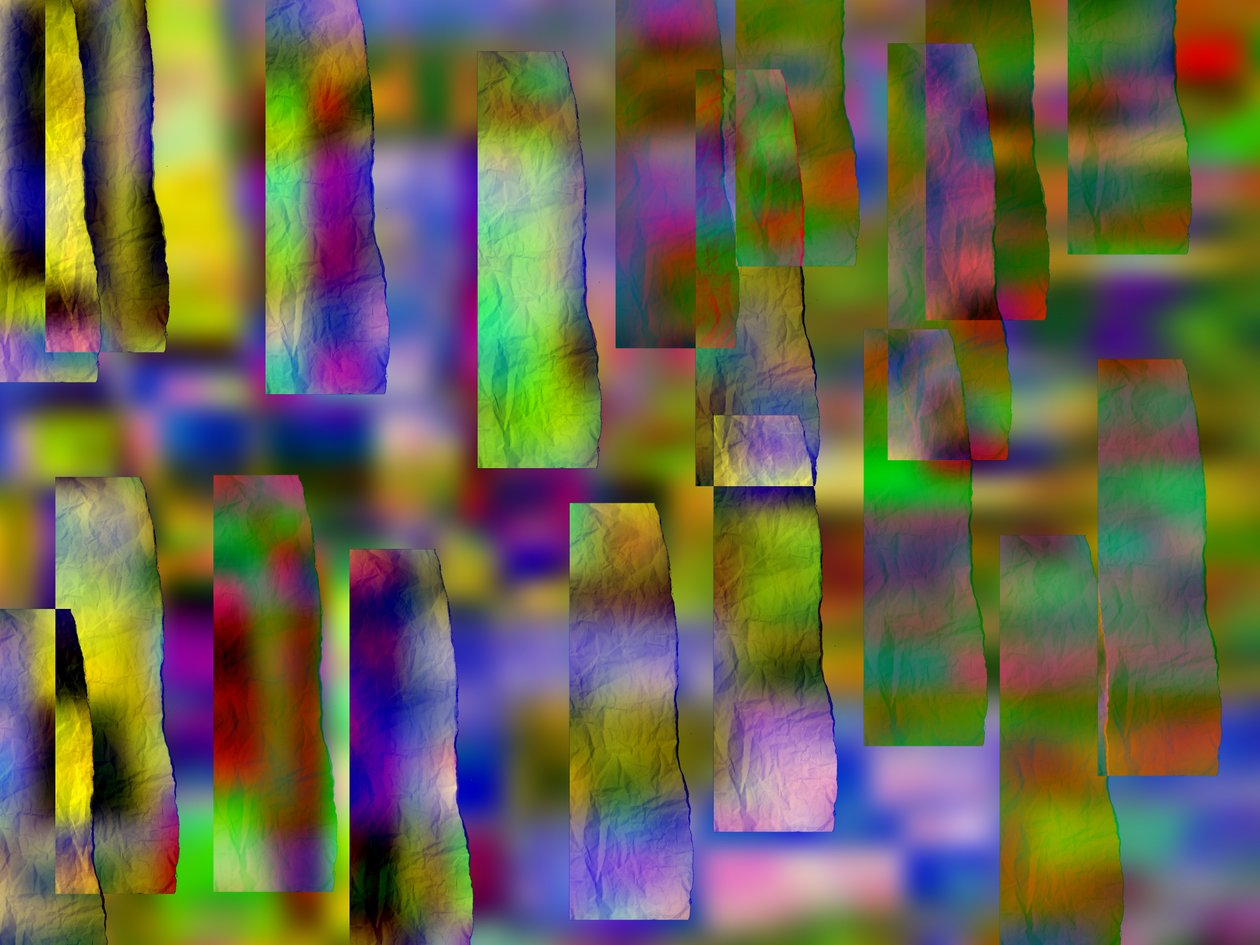 etude #23,2019,(blandet medier) af Alex Caminker