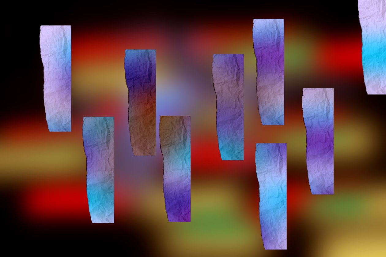 etude #5,2019,(blandet medier) af Alex Caminker