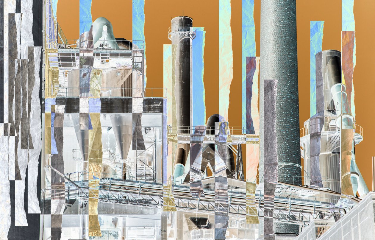 stof II, 2019, (collage) af Alex Caminker