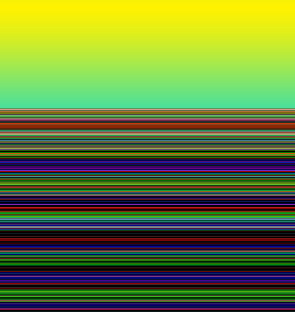 felter om morgenen, 2019, (gradient) af Alex Caminker