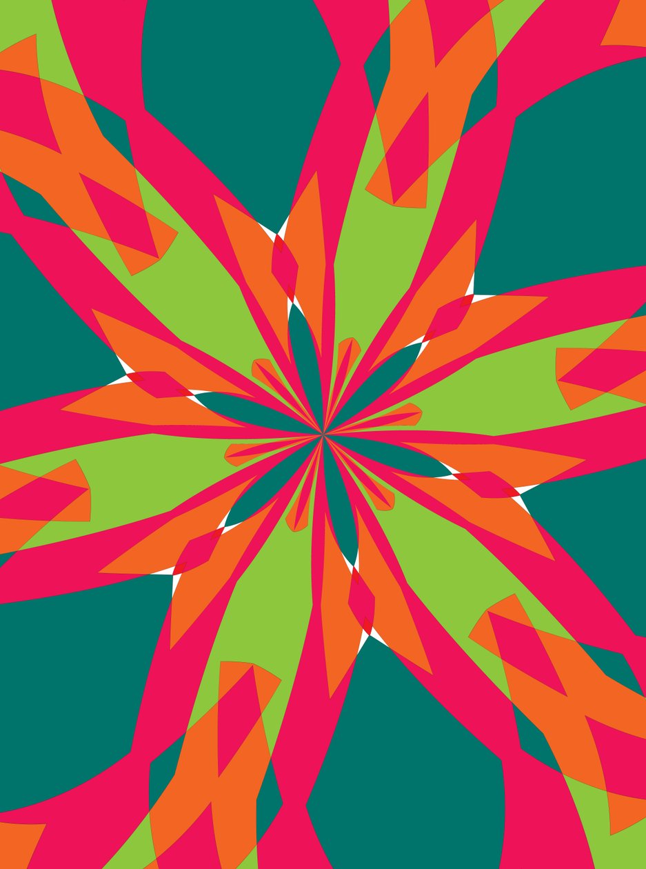 blomster #21,2019,(blandet medier) af Alex Caminker