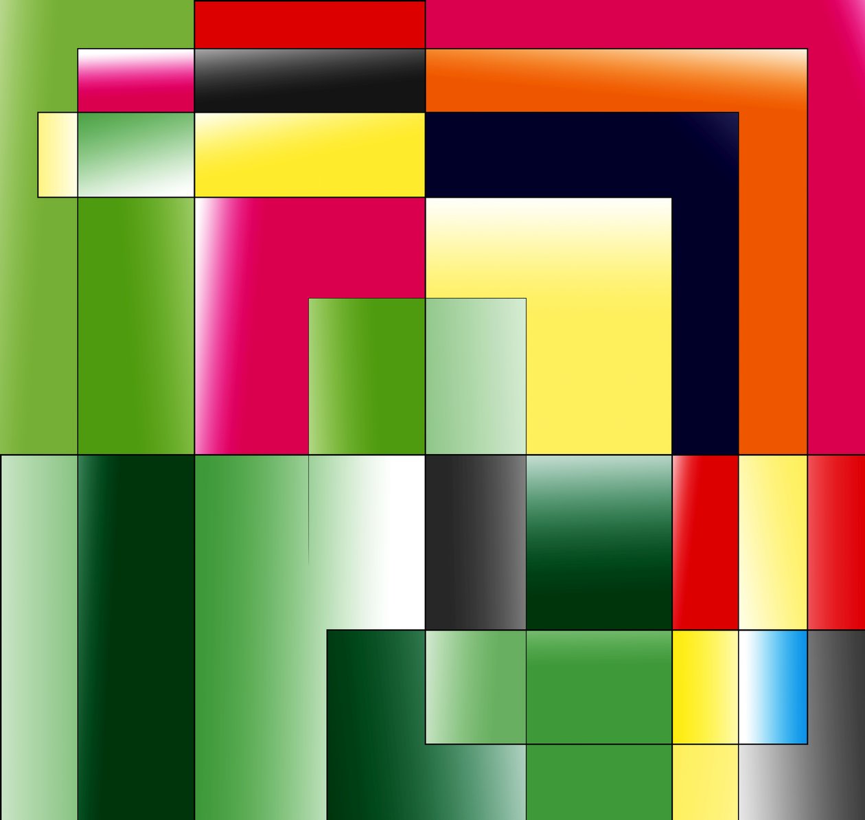 hus, 2019, (gradient) af Alex Caminker