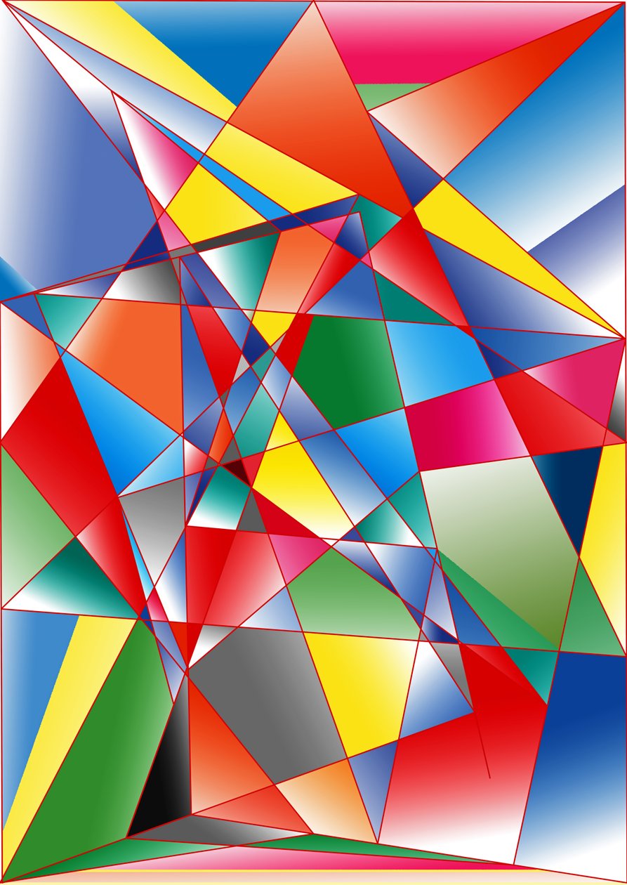 i luften, 2019, (gradient) af Alex Caminker