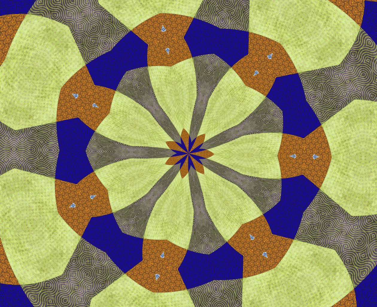 ornament #23,2019,(blandet medier) af Alex Caminker