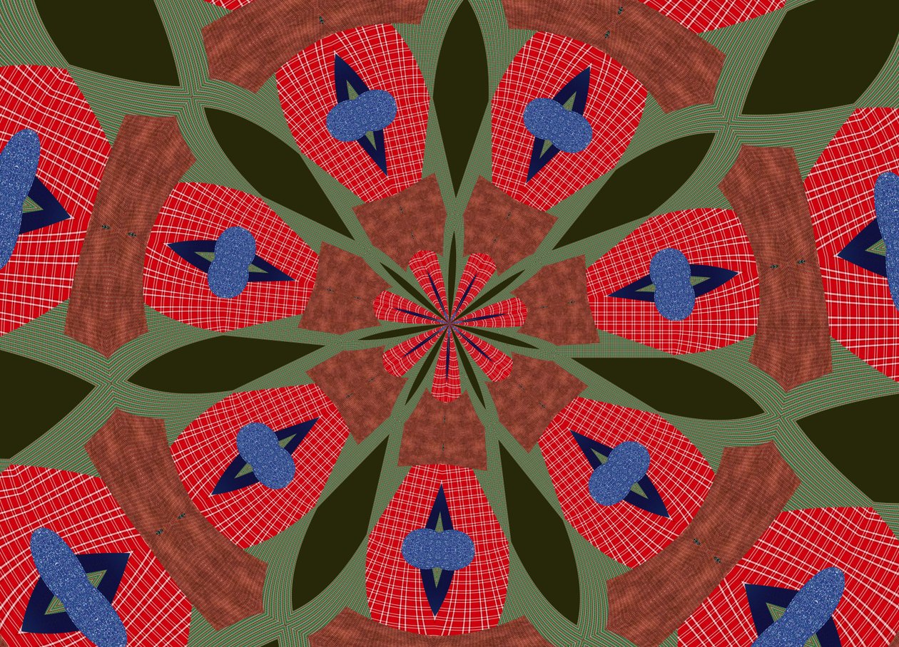 ornament #41,2019,(blandet medier) af Alex Caminker