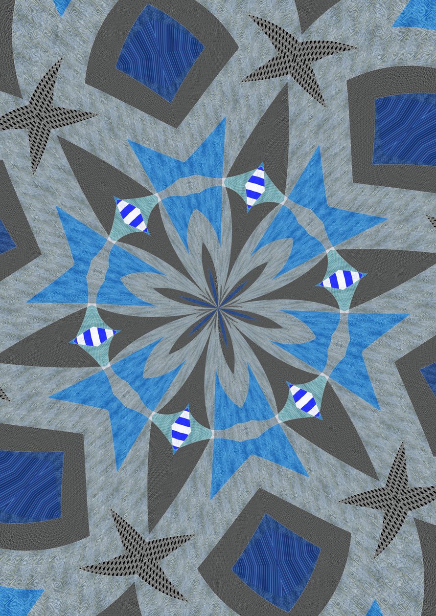 ornament #60,2019,(blandet medier) af Alex Caminker