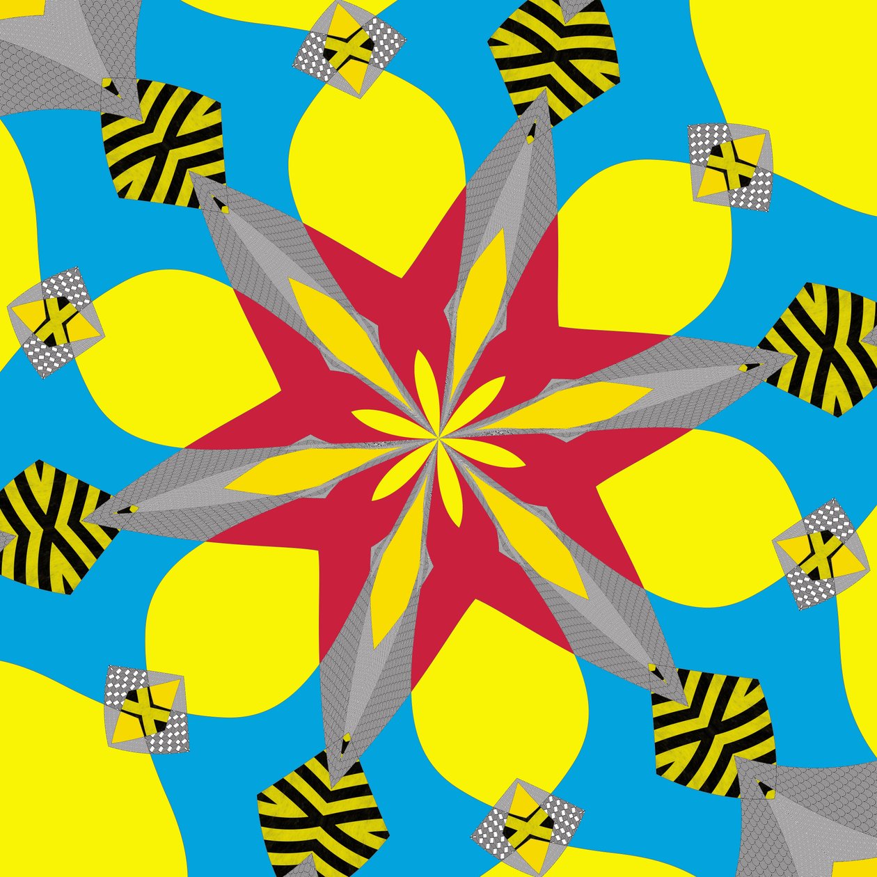 symmetri #11,2019,(blandet medier) af Alex Caminker