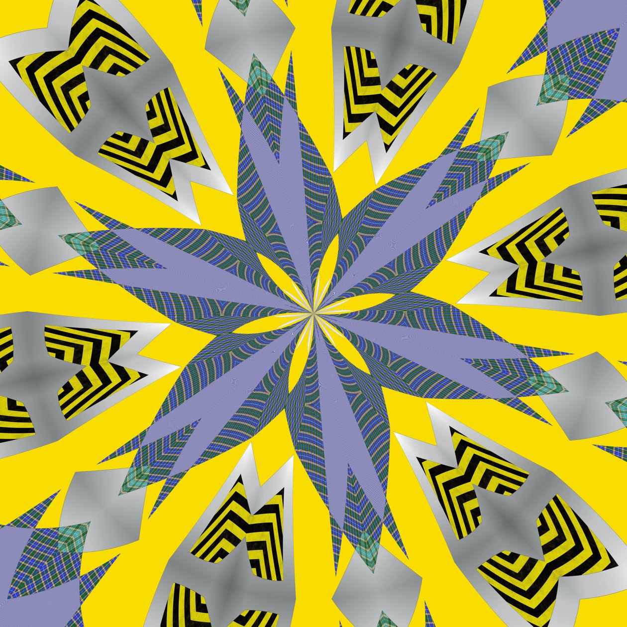 symmetri #28,2019,(blandet medier) af Alex Caminker