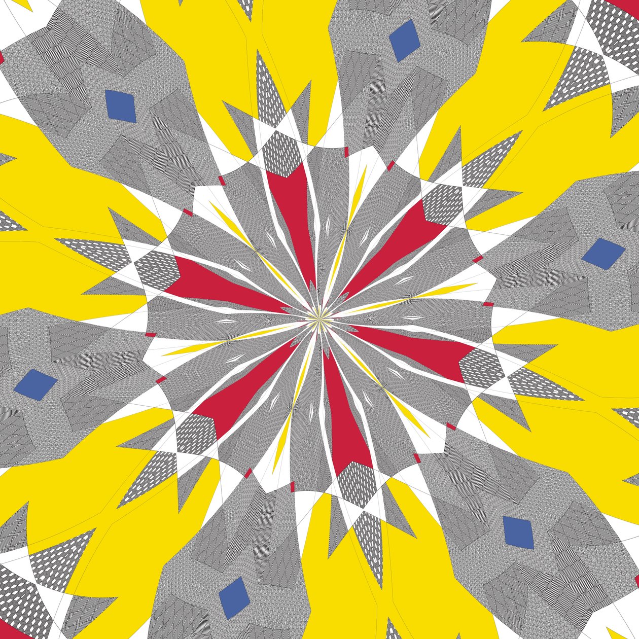 symmetri #48,2019,(blandet medier) af Alex Caminker