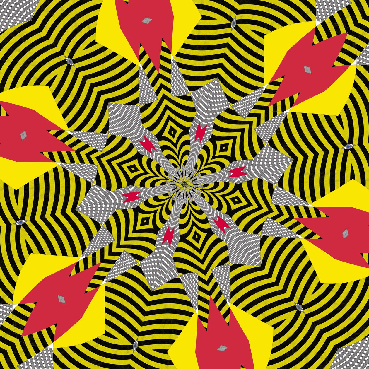 symmetri #5,2019,(blandet medier) af Alex Caminker