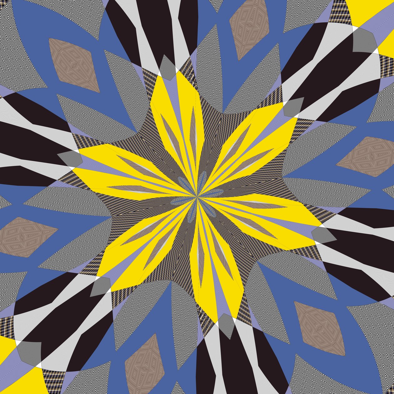 symmetri #55,2019,(blandet medier) af Alex Caminker