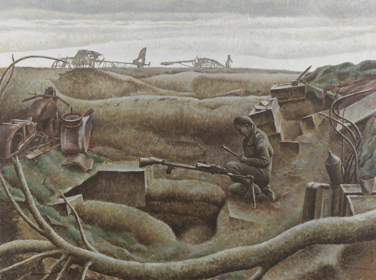 Nijmegen Salient, december 1944 (olie på lærred) af Alex Colville