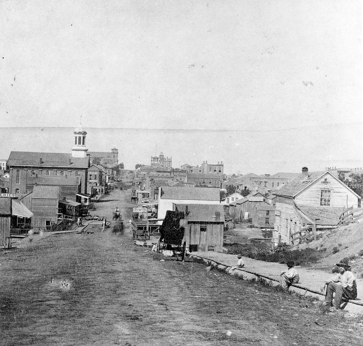 Fifth Street, Leavenworth, Kansas, 1867 af Alexander Gardner