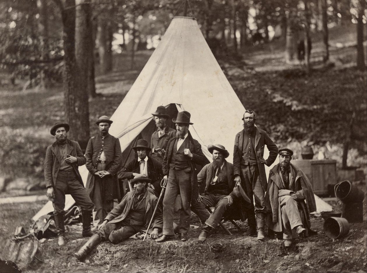 Gruppe af guider til hæren i Potomac af Alexander Gardner
