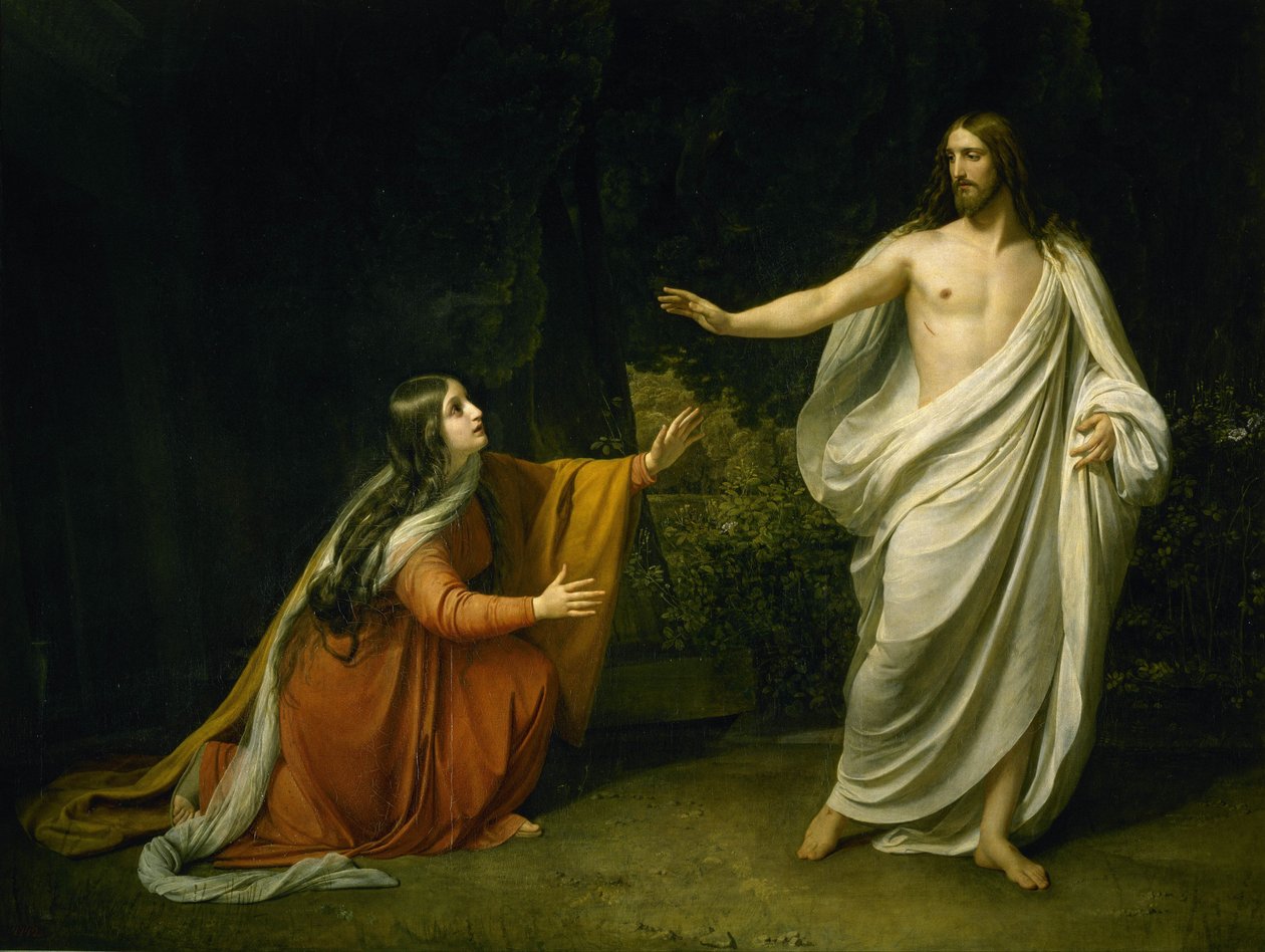 Kristi optræden for Maria Magdalena efter opstandelsen af Alexander Andreyevich Ivanov