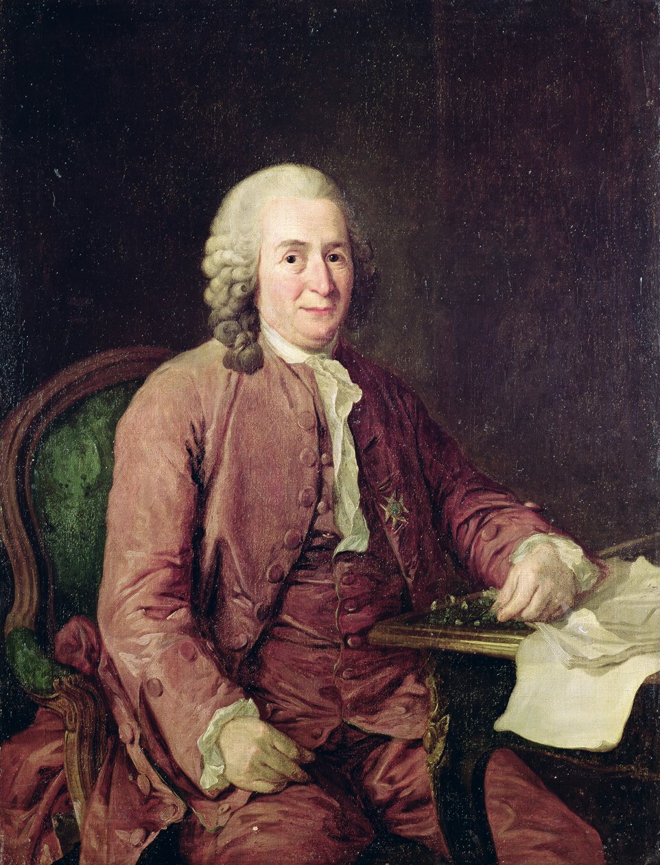 Portræt af Carl von Linnaeus (1707-78) af Alexander Roslin