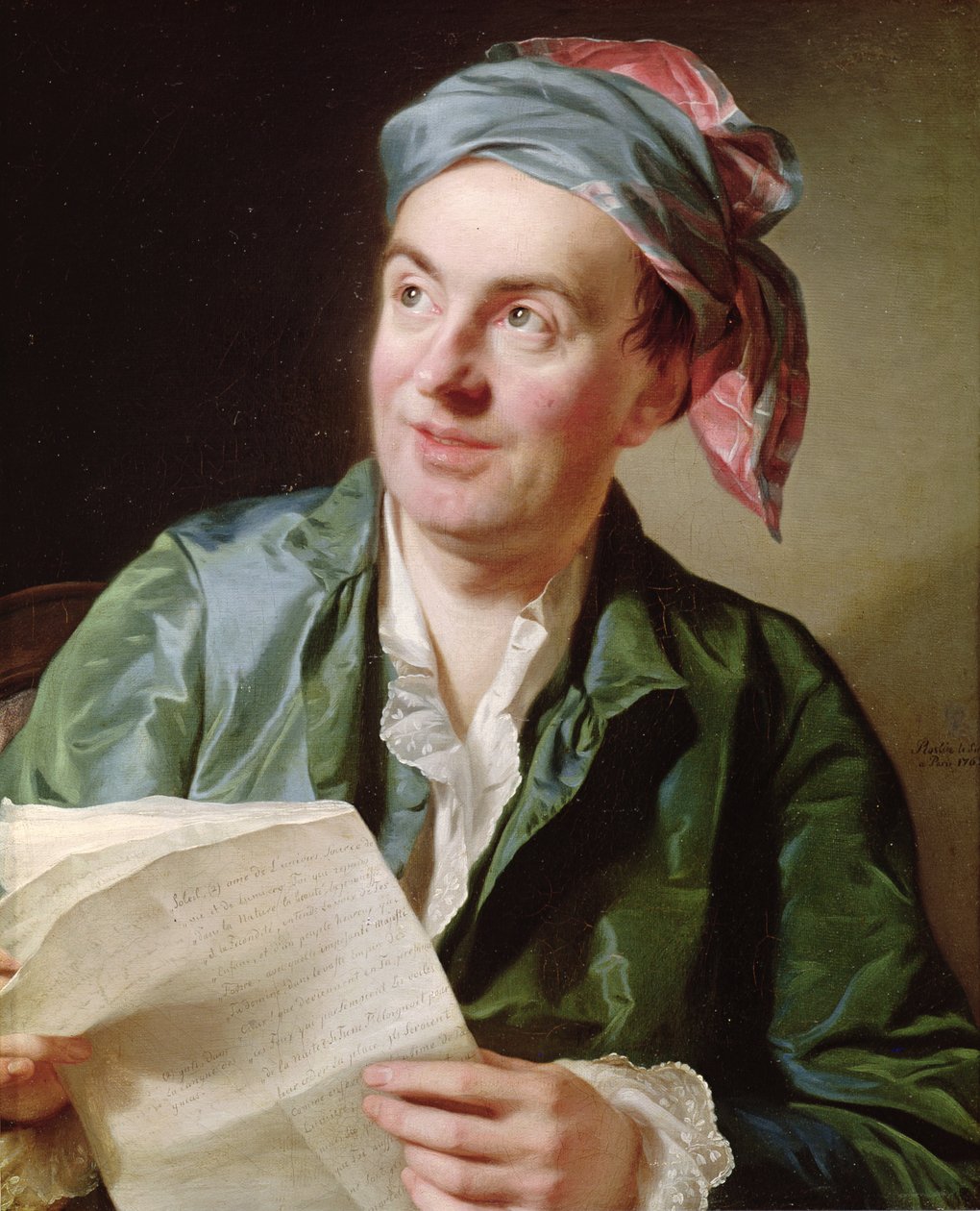 Portræt af Jean-Francois Marmontel (1723-99) 1767 af Alexander Roslin
