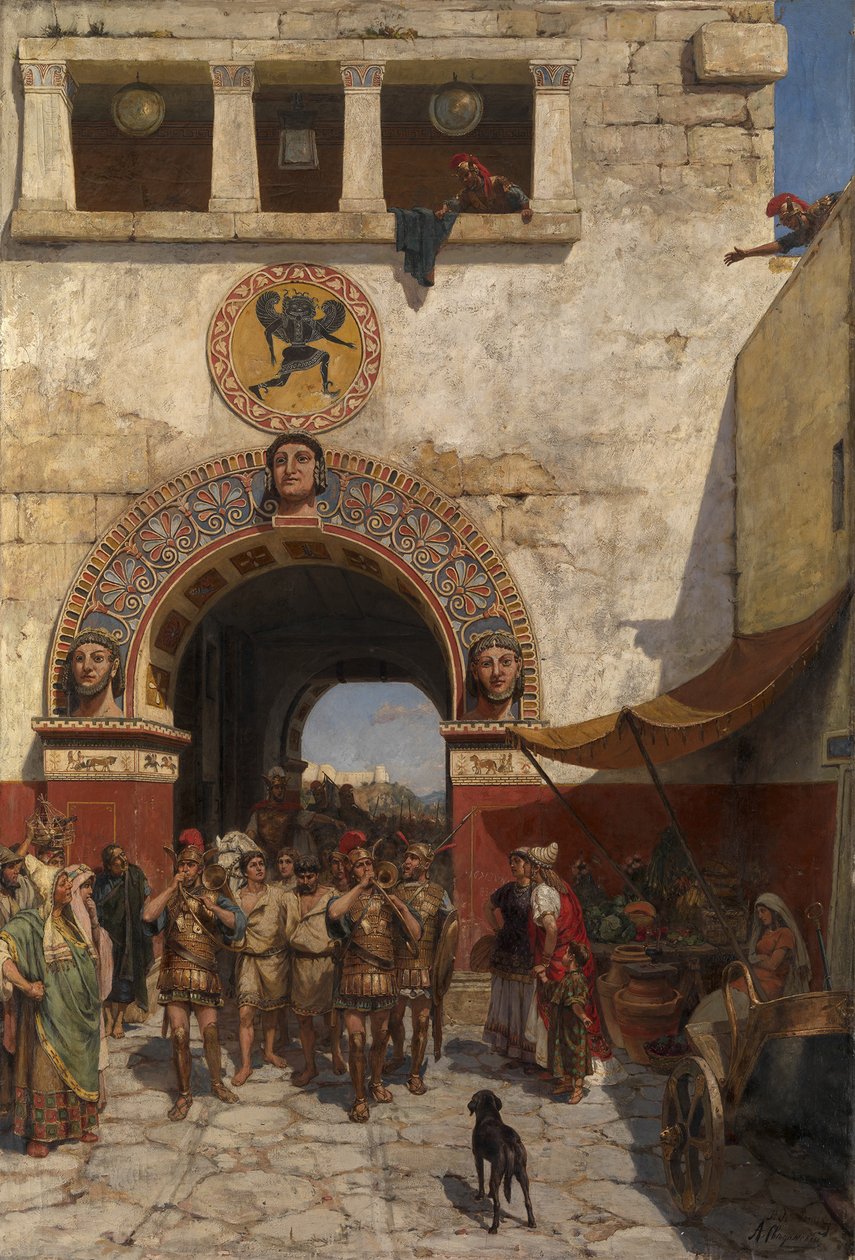 Port i Volterra, Etrurien af Alexander Alexandrovich Svedomsky