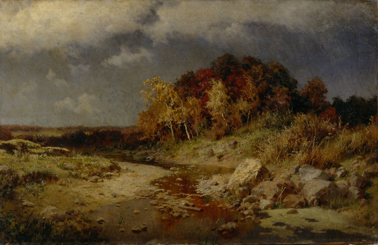 Blæsende efterårsdag, 1903 af Alexander Alexeyevich Kiselev