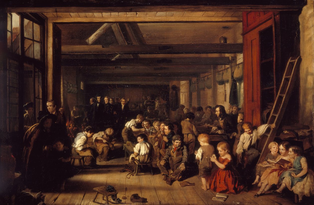 The First Ragged School, Westminster, 1851. af Alexander Blaikley