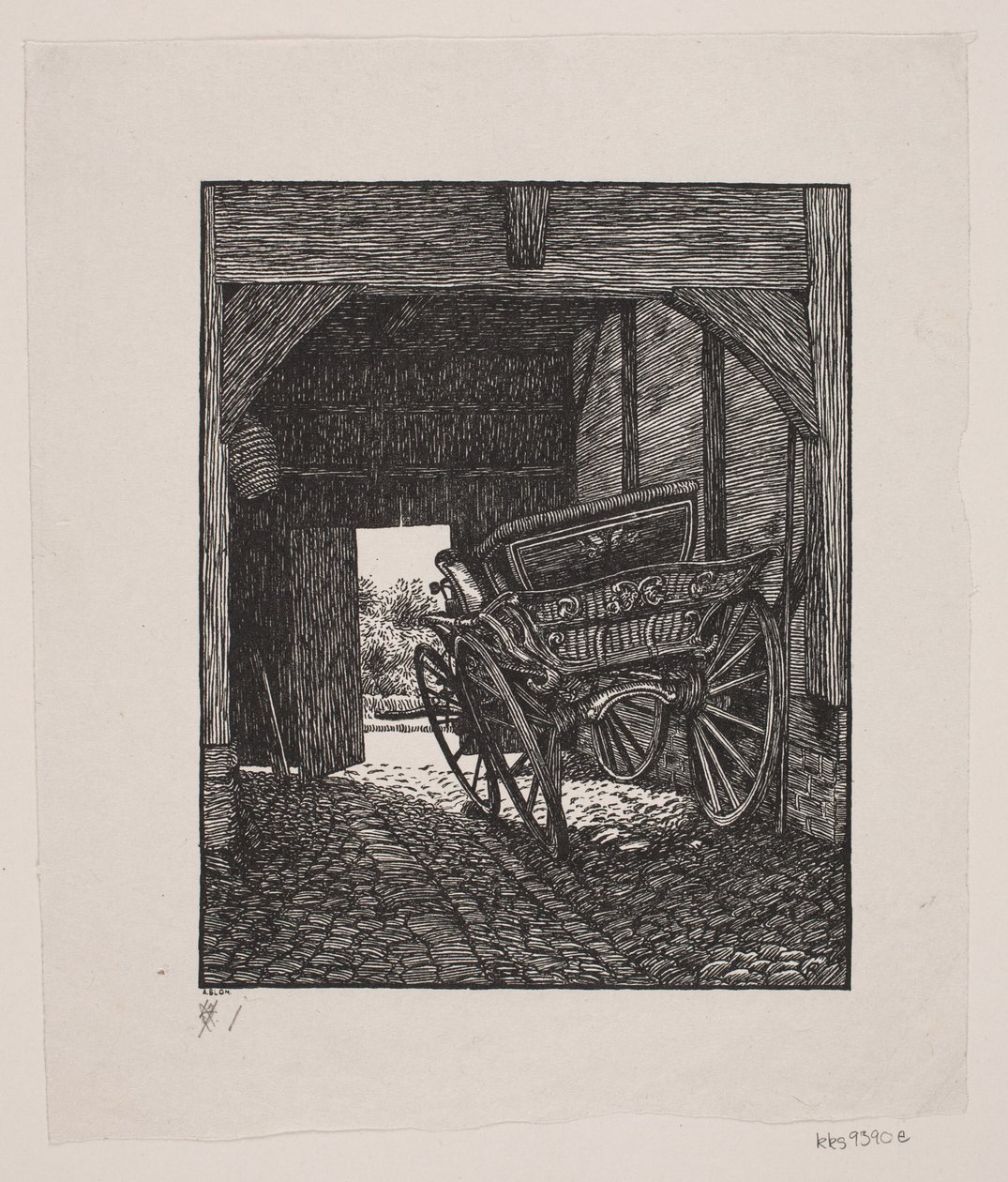 En vognport af Alexander Blom