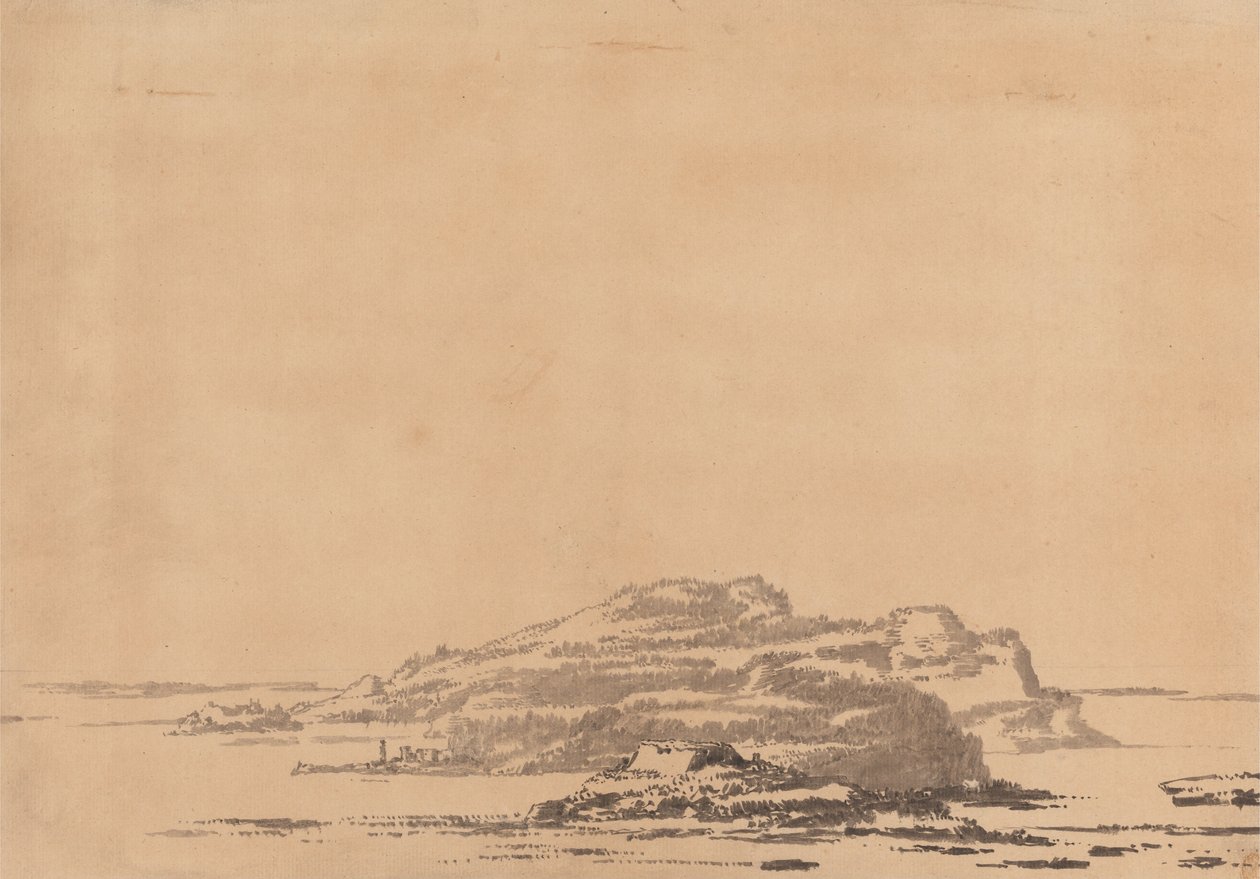 Fantastisk landskab af Alexander Cozens