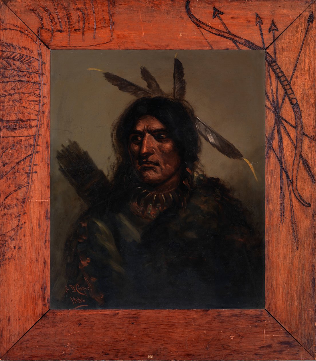 Indisk mand med kogger, 1886. af Alexander Davis Cooper