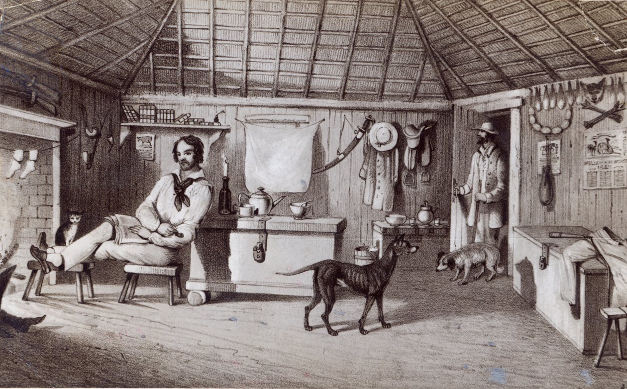 Beboerens første hjem, ca. 1847 af Alexander Denistoun Lang